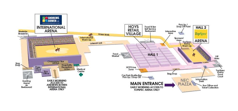 Nec Hall Map