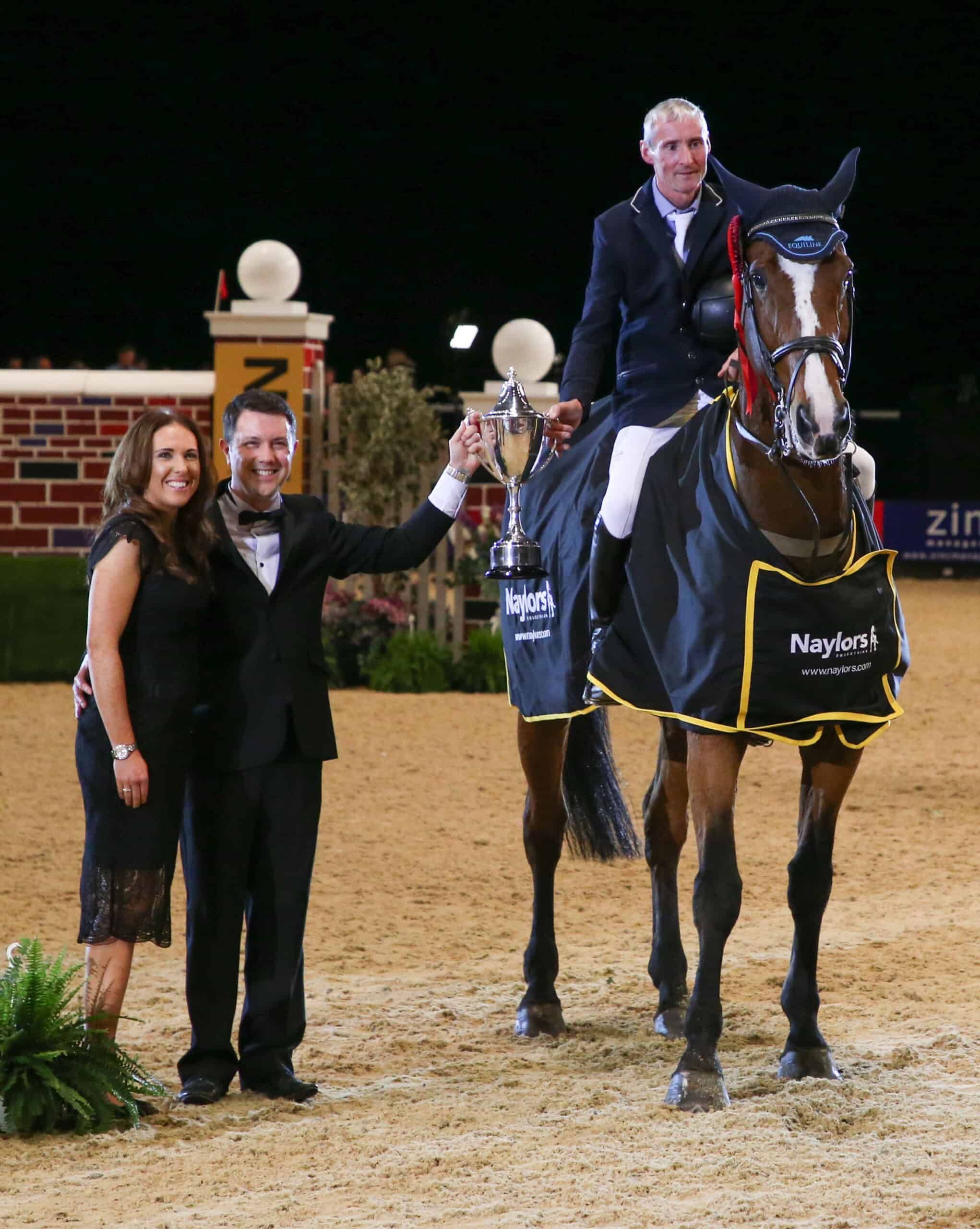 A win for Padraic Judge in The Naylors Equestrian Puissance Horse of