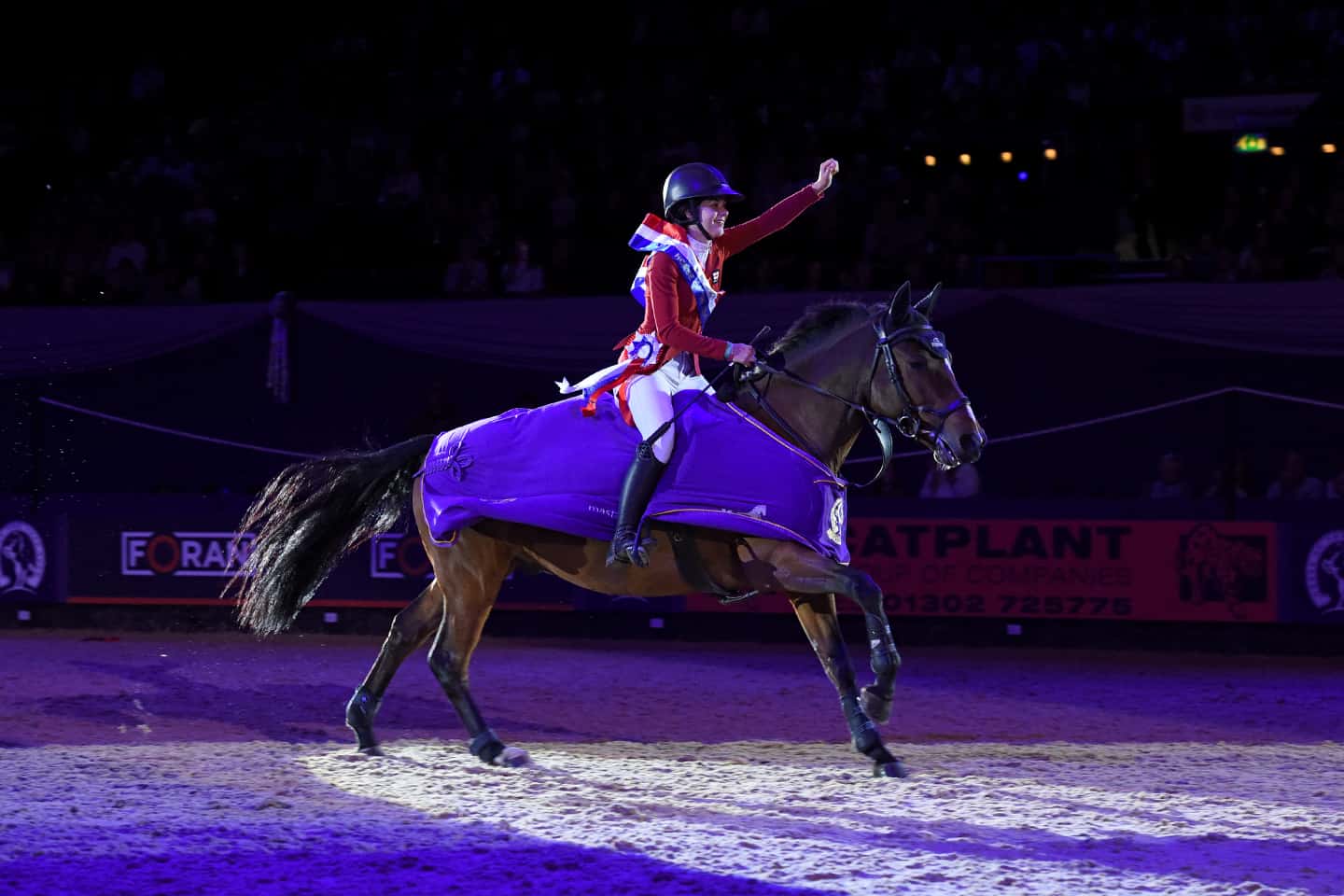 Holly Cooper takes the Pony Foxhunter Championship title Horse of the